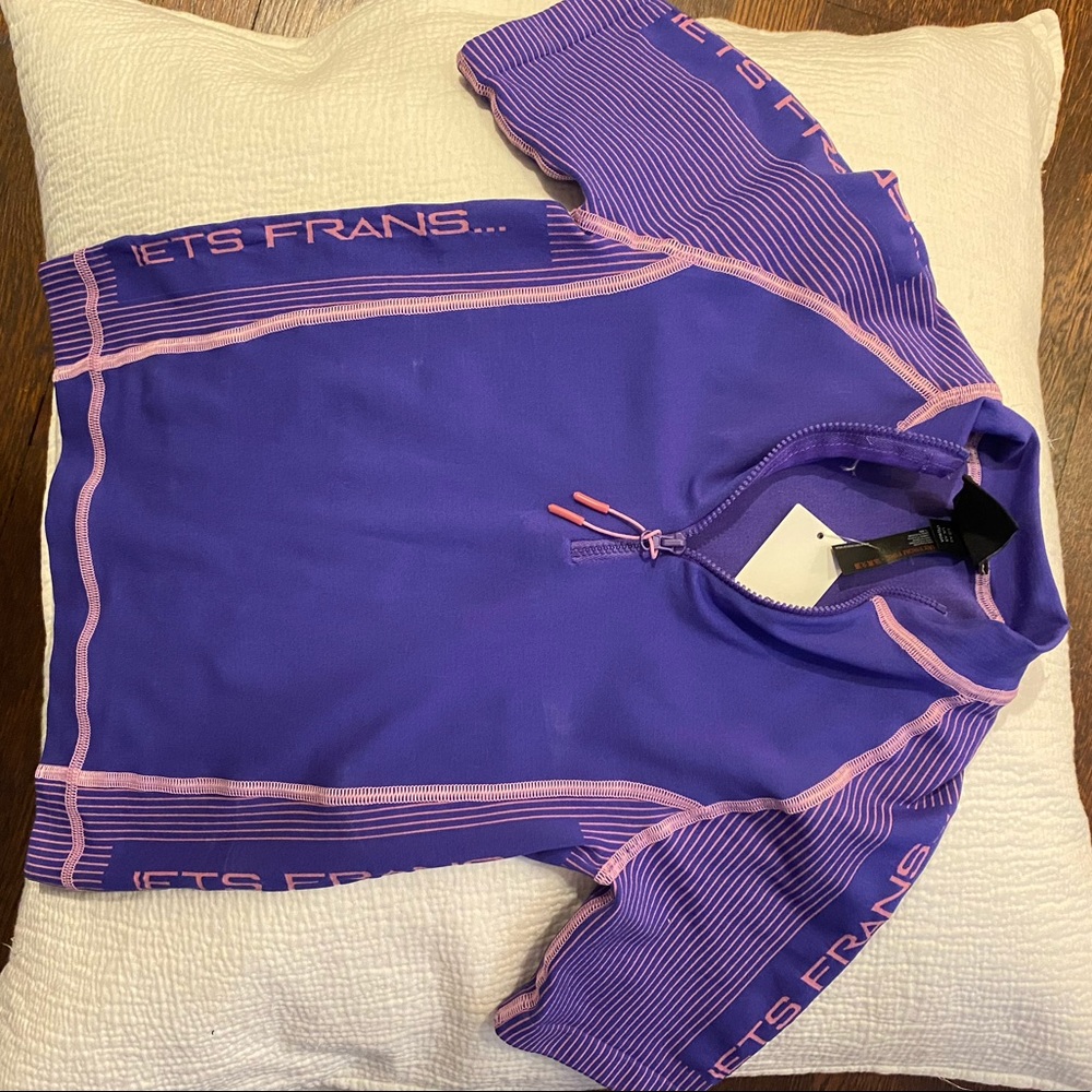 iets frans quarter zip biker shirt- xs